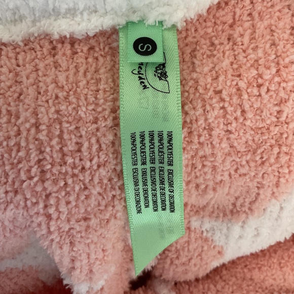 SOLD——-Honeydew 🎁White Soft and Cozy Lounge Pants Pajamas with Pink Stars SM - Picture 3 of 3